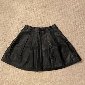Black Pleather Skirt
